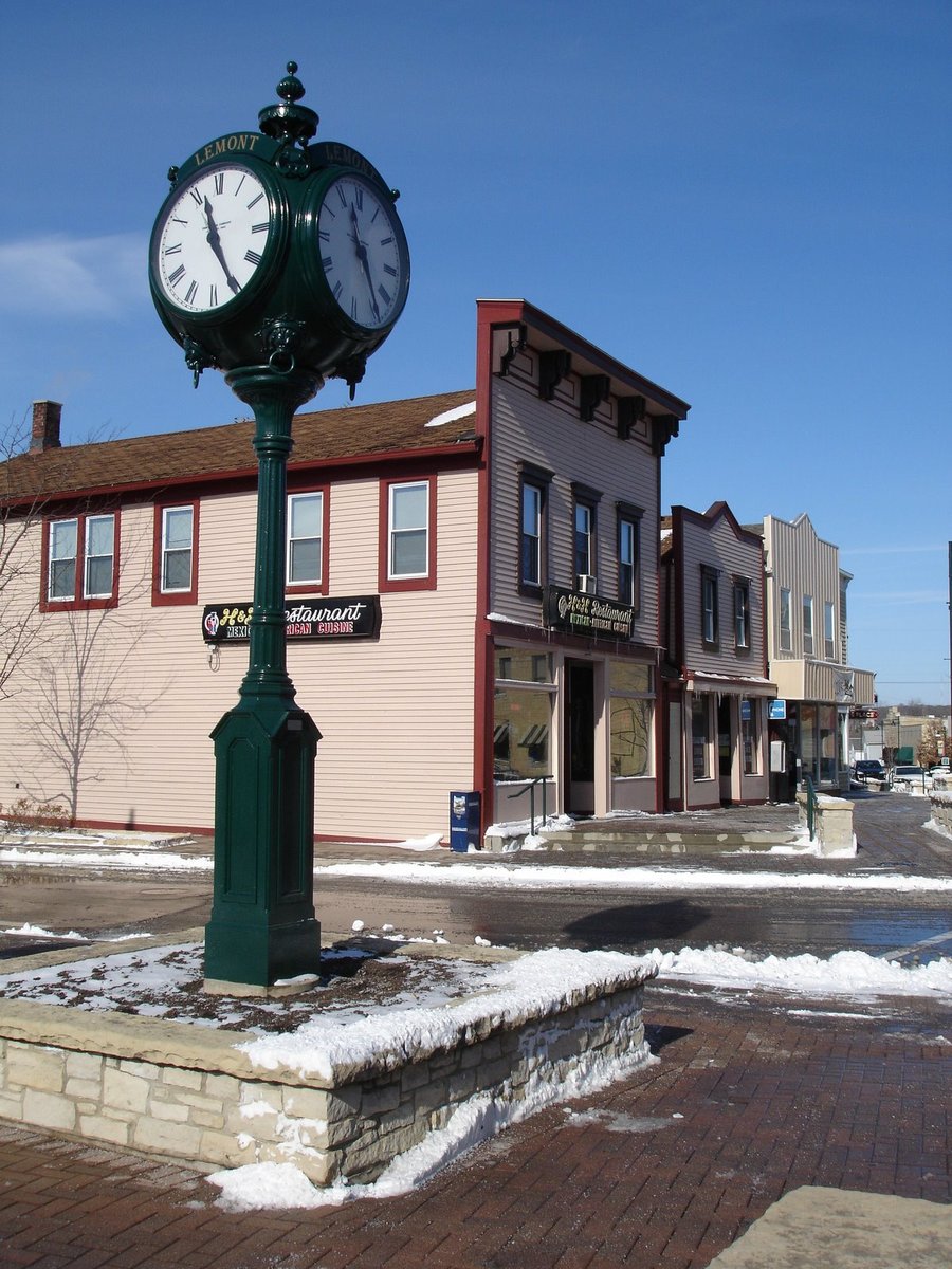 Lemont, IL - File:Lemont IL Downtown Clock.JPG - Wikimedia Commons